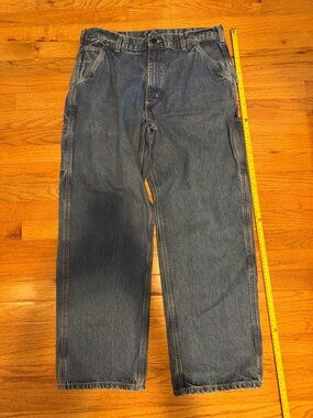 Carhartt Men's Relaxed Fit Dark Blue Denim Jeans